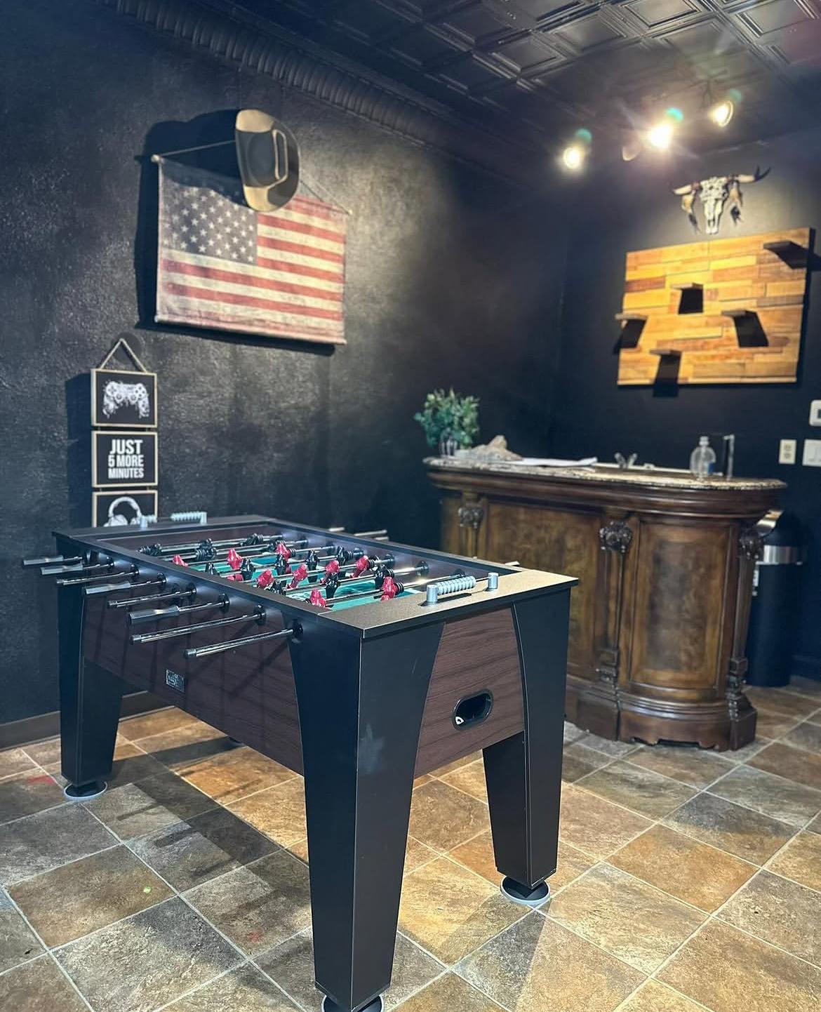 Futbolito y decoración
